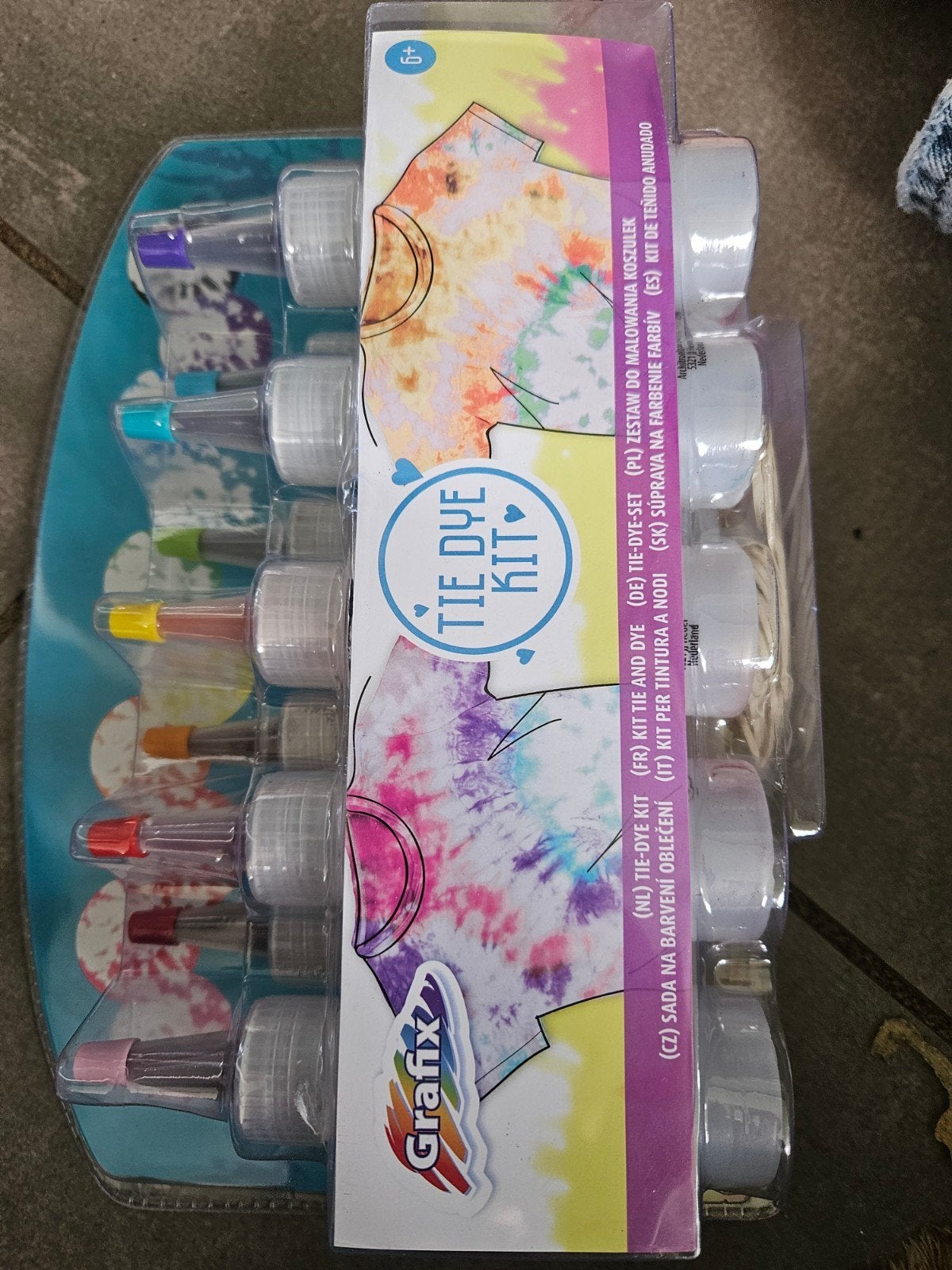 Grafix Tie-Dye Kit - Nieuw in verpakking, Overige thema's, Textiel, Nieuw, Meerkleurig