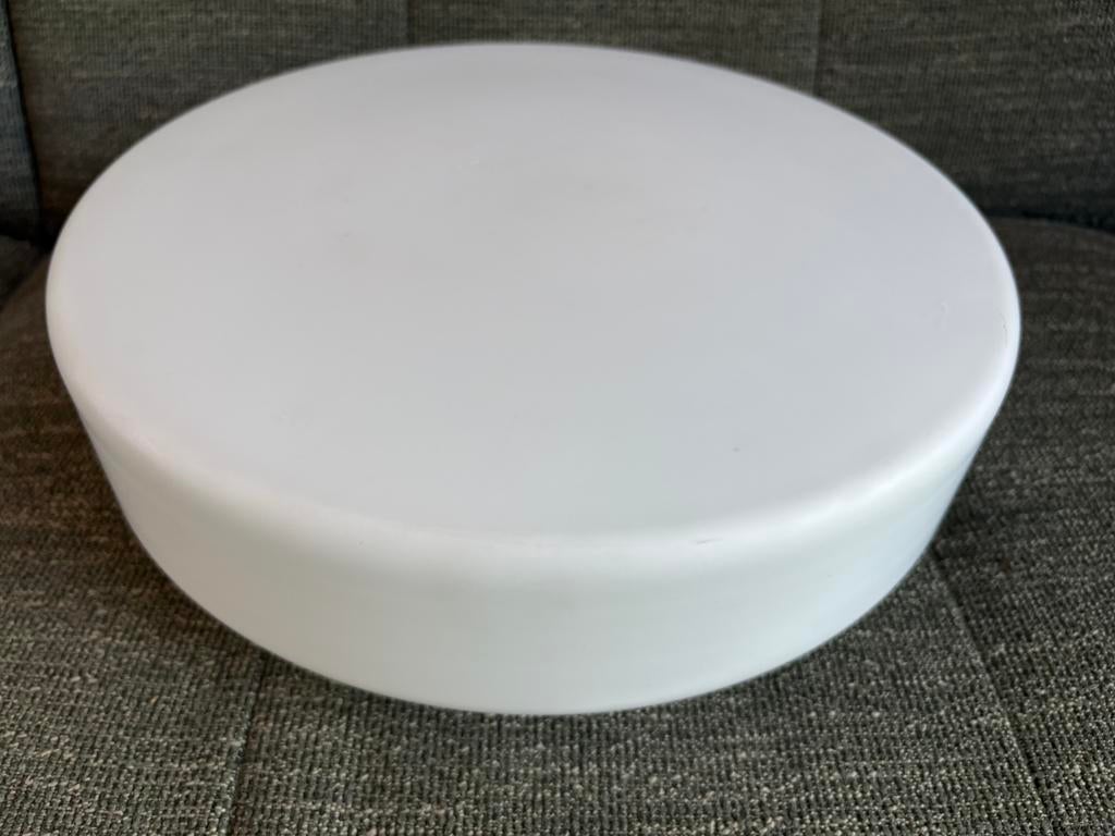 XXL vintage plafondlamp / plafonniere opaalglas Ø 35 cm!, Ophalen of Verzenden, Zo goed als nieuw, Glas