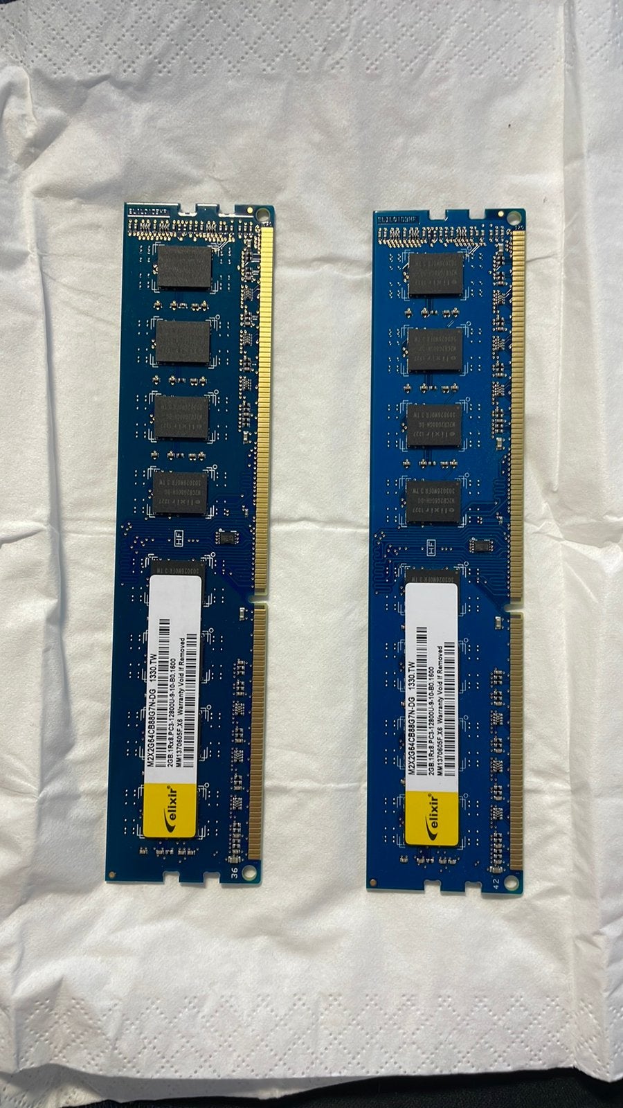 2x2GB DDR3 1600MHz Elixir RAM (4GB totaal) getest werkend, DDR3, Ophalen of Verzenden, Zo goed als nieuw, Desktop