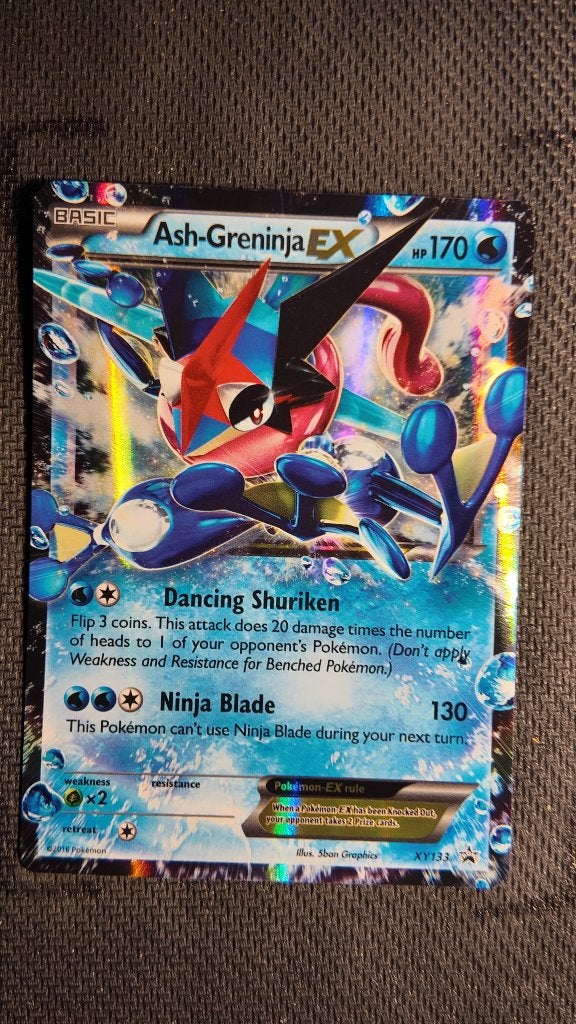 Ash-Greninja-EX XY133 XY Black Star Promos | Pokemon kaart, Ophalen, Losse kaart, Foil