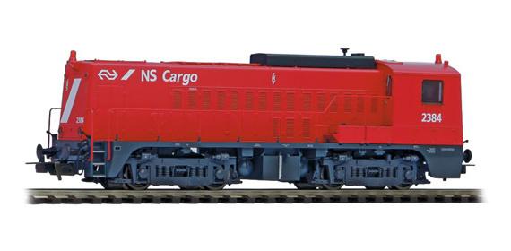 Piko H0 52691 -Dig AC Dieselloc Rh 2200 rood NS Cargo in ovp, Wisselstroom, Locomotief, Nieuw, NS