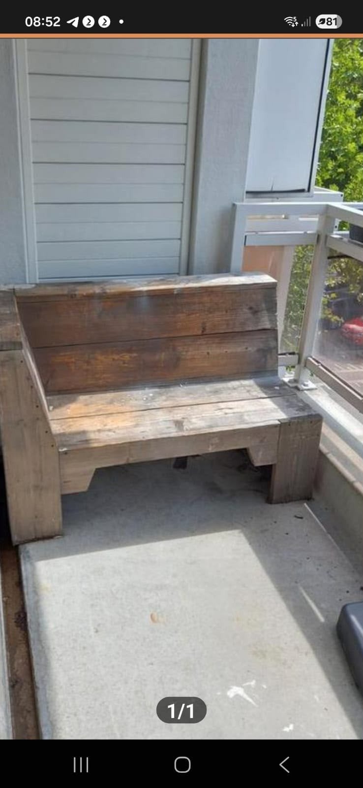 Balkon en tuis bankje, Ophalen of Verzenden