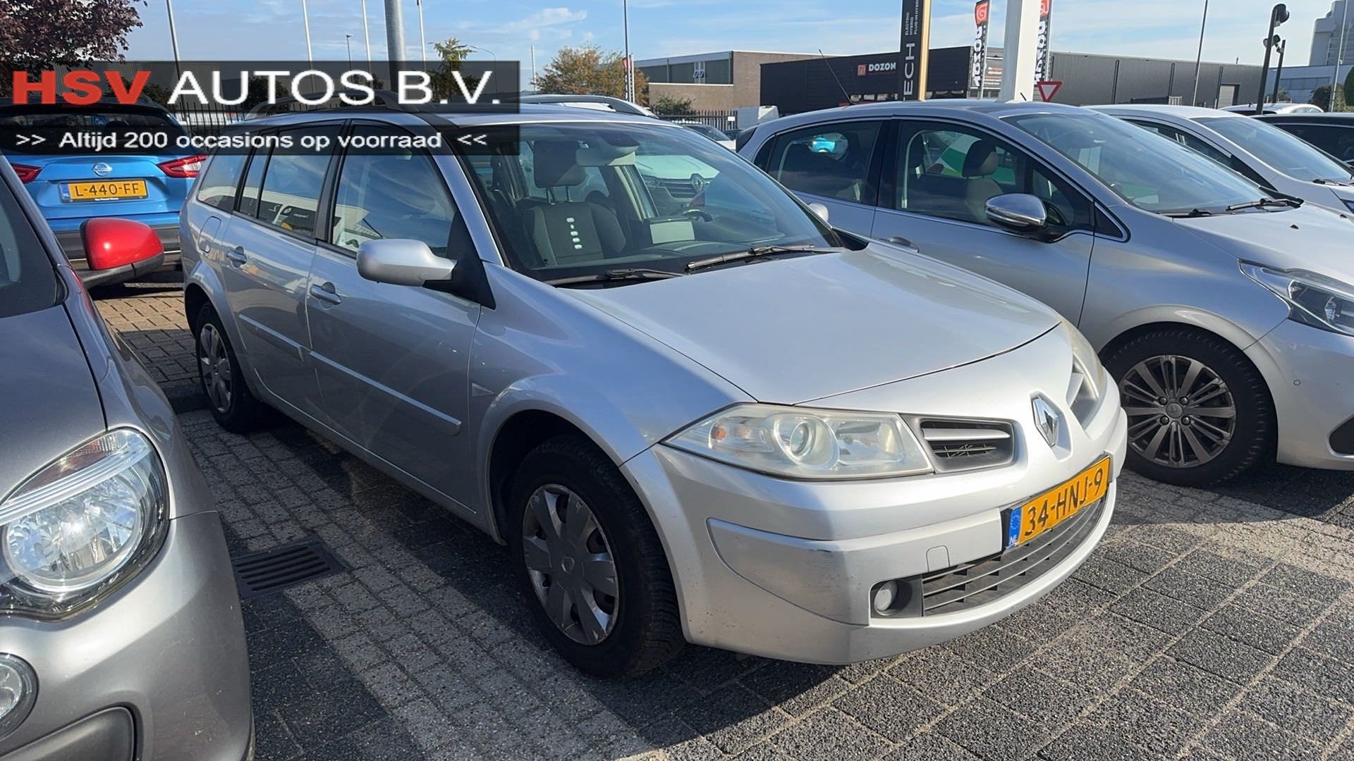 Renault Mégane Grand Tour 1.6-16V Business Line navi airco, Auto's, Gebruikt, 4 cilinders, Euro 4, 57 €/maand