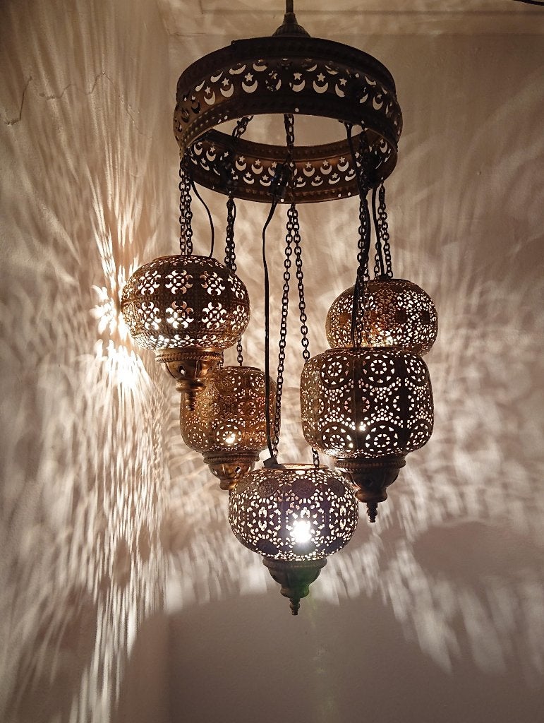 Diverse filligrain gaatjeslamp hanglamp plafondlamp, Huis en Inrichting, Lampen | Hanglampen, Ophalen of Verzenden, Nieuw, Glas