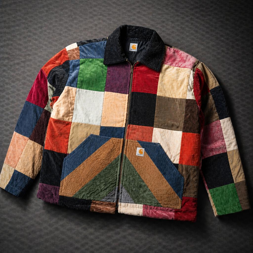 Carhartt Patchwork Corduroy Jacket – Maat L, Maat 52/54 (L), Overige kleuren, Carhartt, Ophalen of Verzenden