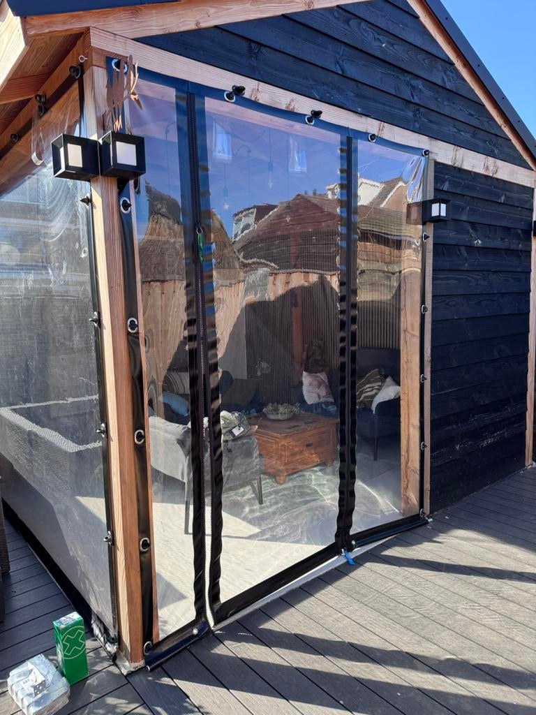 Pvc weerscherm, Tuin en Terras, Ophalen, Zo goed als nieuw, Veranda