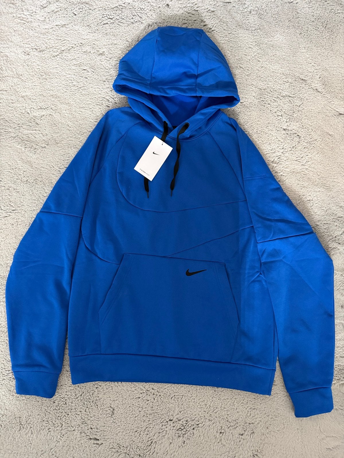 Nike Blauwe Therma-Fit Hoodie Maat S Nieuw met labels, Blauw, Nieuw, Ophalen of Verzenden, Algemeen