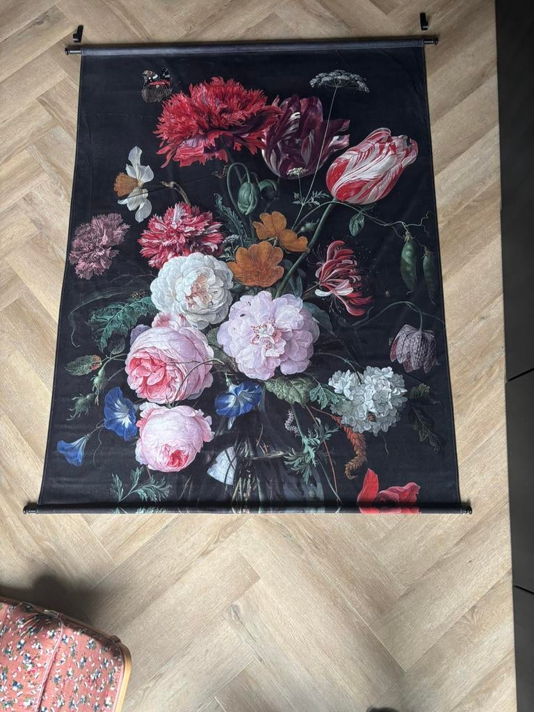 Wanddoek / wandkleed, Ophalen, 140 cm, Meerkleurig, Klassiek