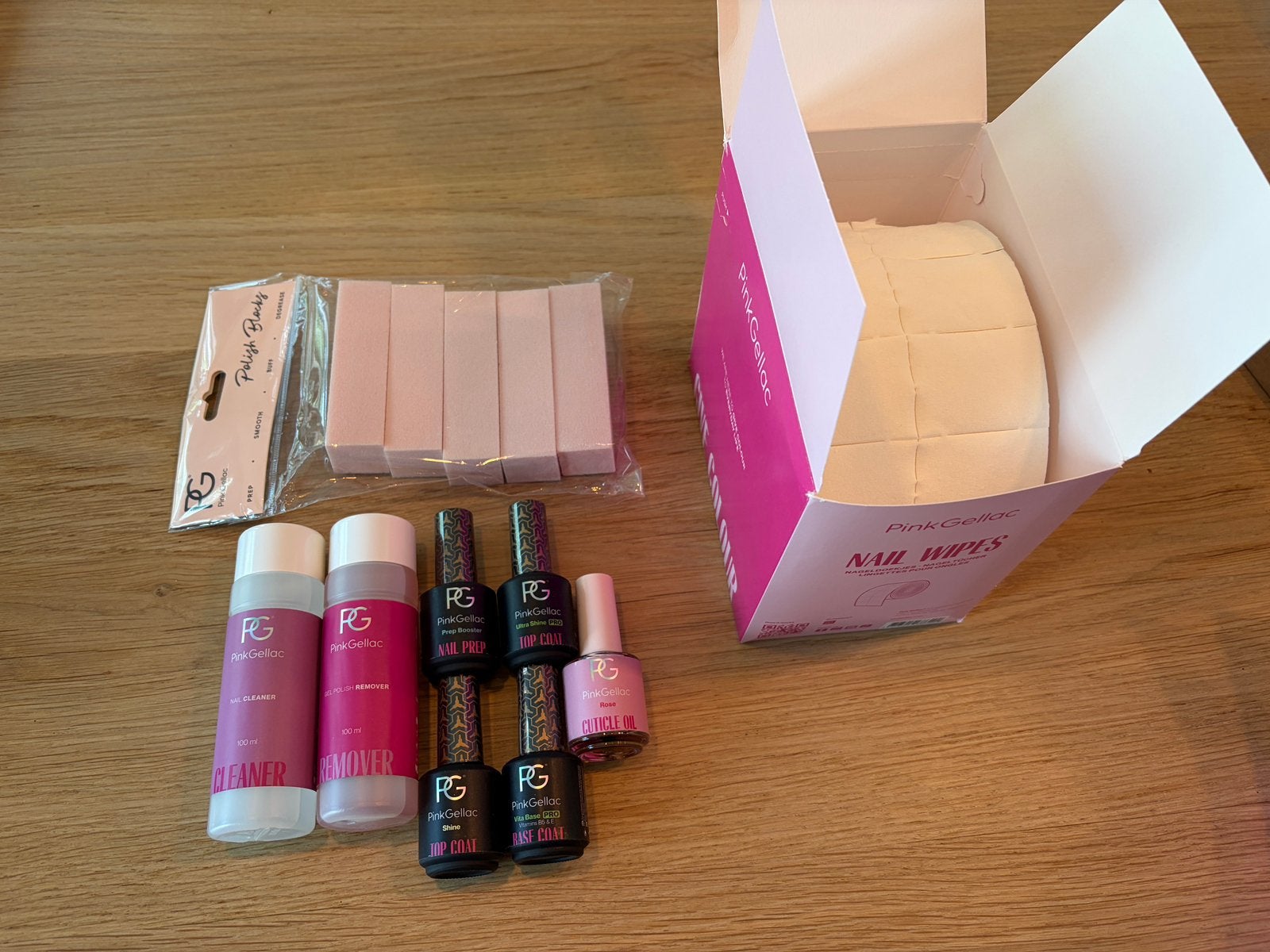 PinkGellac set, Sieraden, Tassen en Uiterlijk, Ophalen of Verzenden, Zo goed als nieuw, Overige kleuren, Handen en Nagels