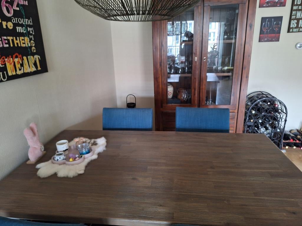 Mooie Eettafel te Koop, Huis en Inrichting, Tafels | Eettafels, Gebruikt, 50 tot 100 cm, 150 tot 200 cm, Vier personen, Rechthoekig