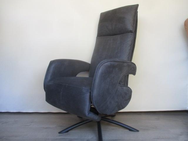 NIEUWSTAAT Hjort Knudsen design relax fauteuil stof grijs L, Ophalen, 75 tot 100 cm, Zo goed als nieuw, Overige materialen