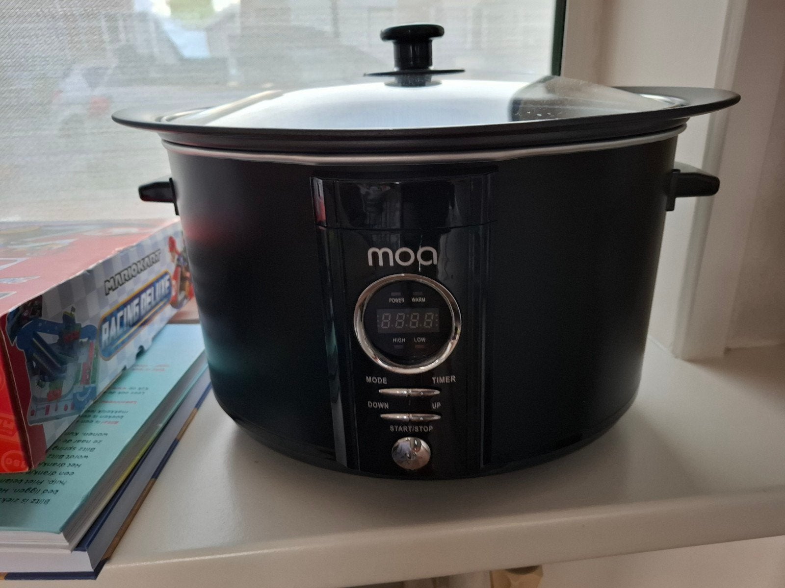 MOA Slowcooker 6.5L - Slechts 3x gebruikt!, Witgoed en Apparatuur, Slowcookers, Ophalen of Verzenden, Timer, Zo goed als nieuw
