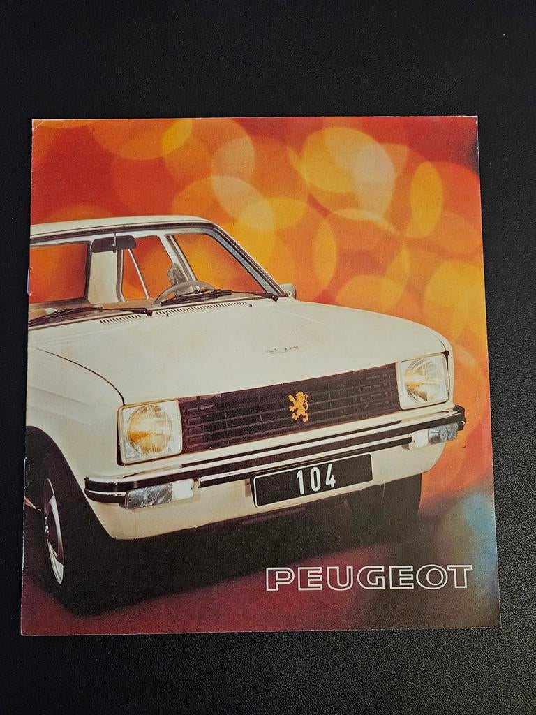 Brochure Peugeot 104 1971, Ophalen of Verzenden, Zo goed als nieuw, Peugeot