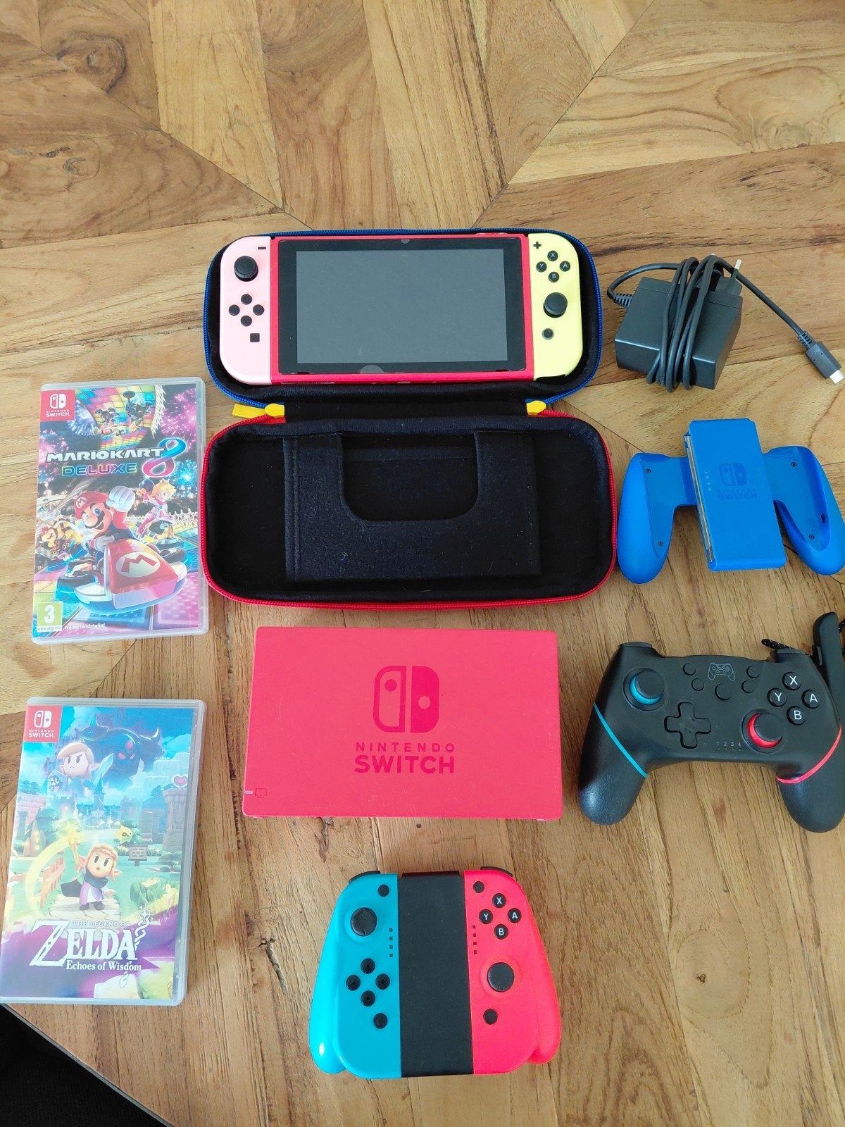 switch Mario editie met toebehoren, Ophalen of Verzenden, Zo goed als nieuw, Switch Original