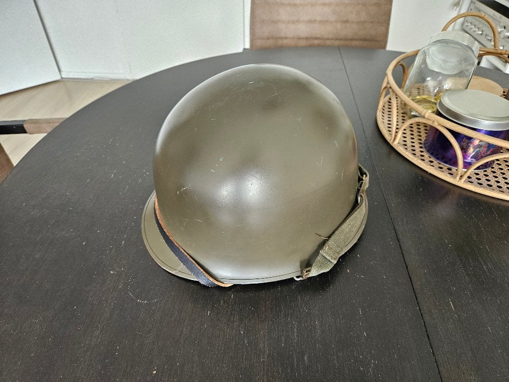 M1 Helm nederlands jaren 60/70/80, Verzamelen, Ophalen of Verzenden, Landmacht, Nederland, Helm of Baret