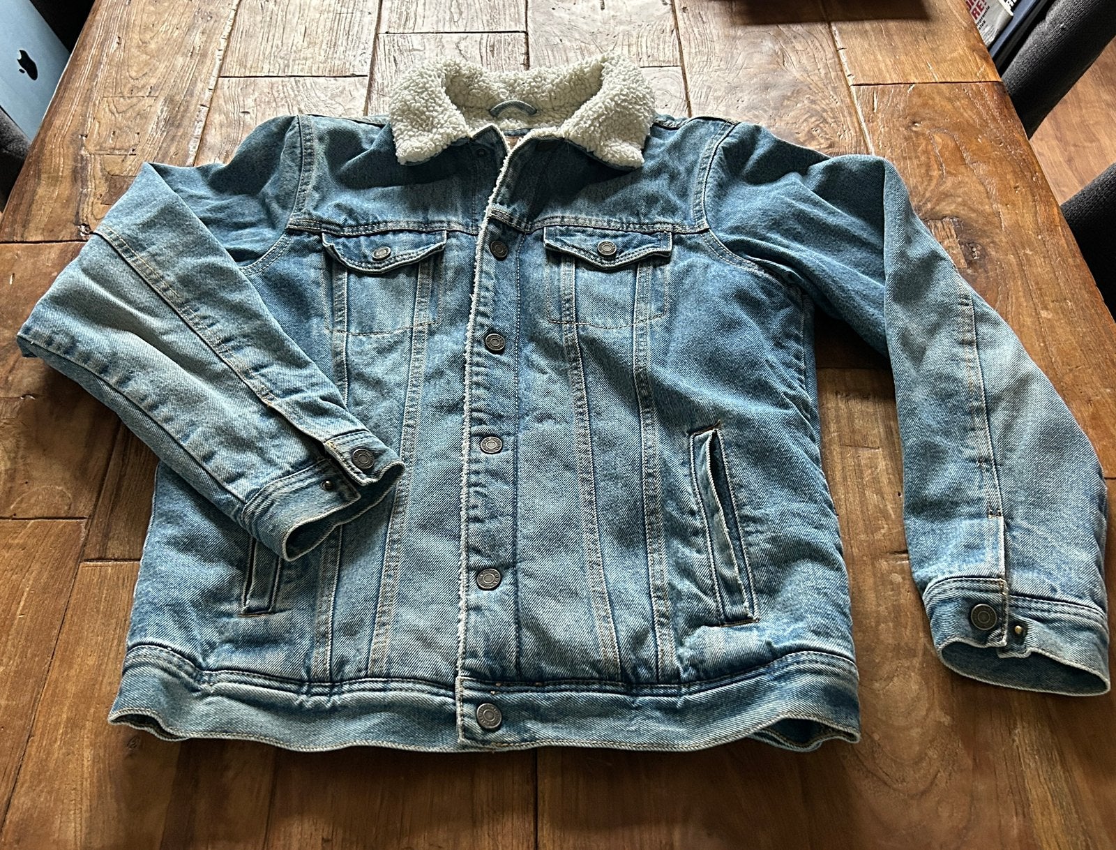 Pull&bear spijker jack, Kleding | Heren, Ophalen of Verzenden, Gedragen, Maat 48/50 (M), Blauw