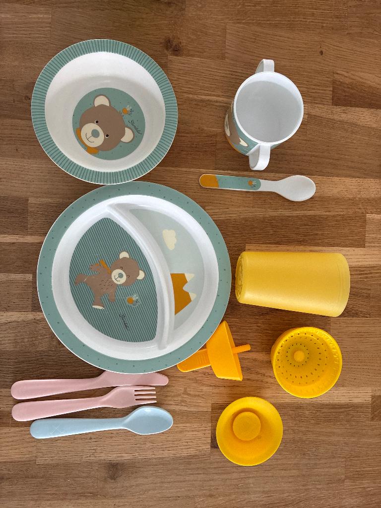 Diner set voor baby, Ophalen of Verzenden, Zo goed als nieuw, Overige typen