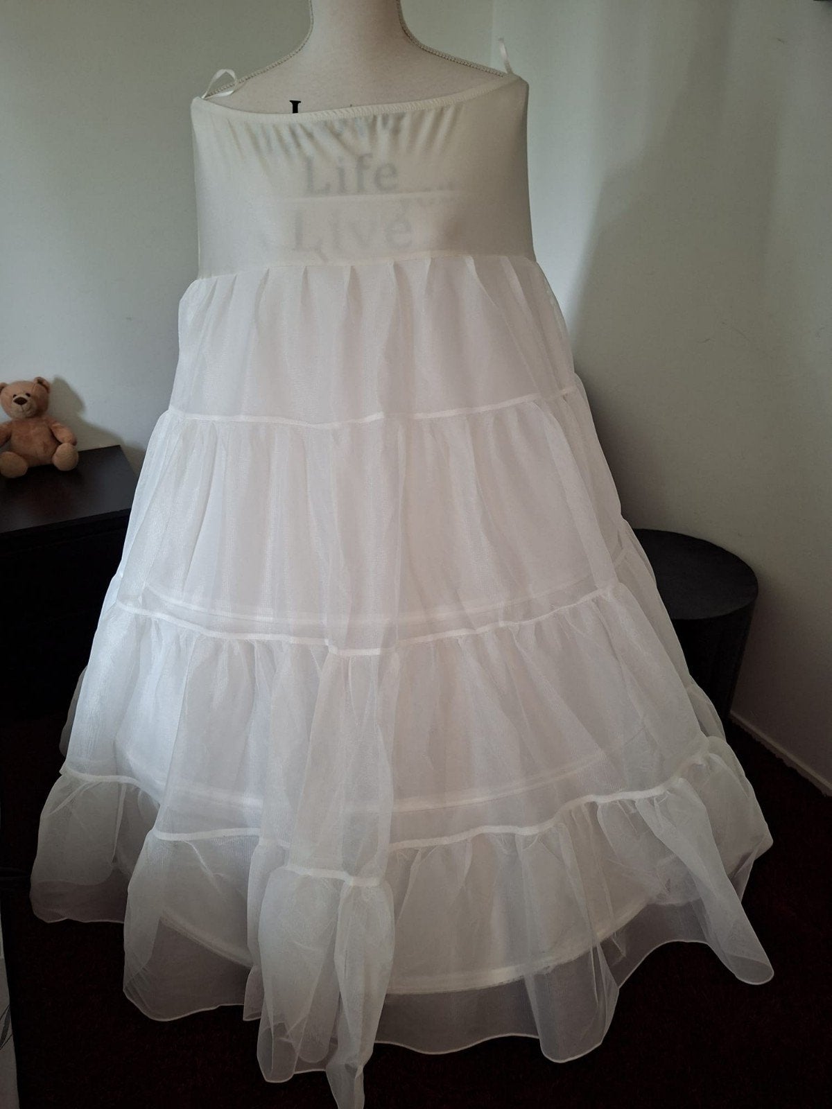 Witte onderrok/hoepel voor trouwjurk - Zo goed als nieuw, Kleding | Dames, Ophalen, Wit, Accessoires, Onbekend