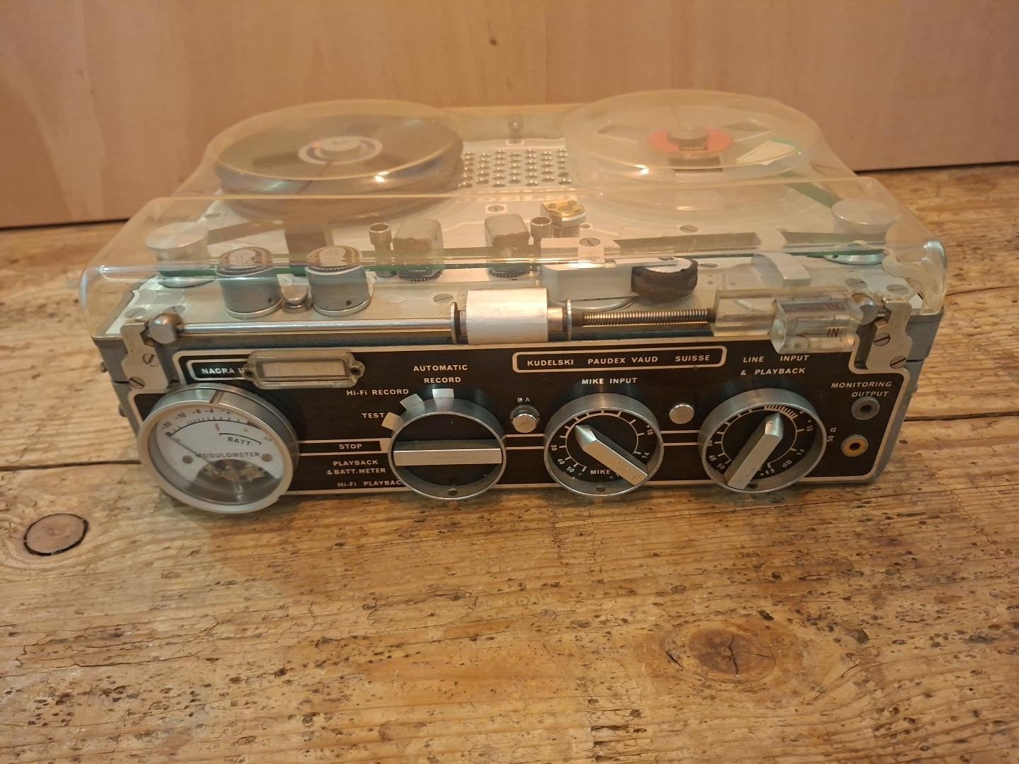 Nagra III Kudelski professionele bandrecorder – originele s, Audio, Tv en Foto, Ophalen of Verzenden, Bandrecorder, Met stofkap