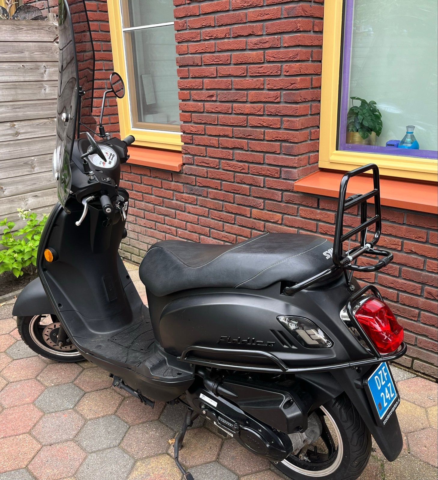 SYM Fiddle II 50 4T Snorscooter (2020) – Matzwart – Compleet, Ophalen of Verzenden, Gebruikt, Benzine, SYM