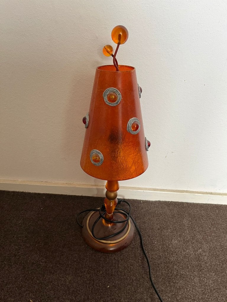 Unieke Tarogo (japan) Space-Age lamp, Ophalen, Kunststof, Gebruikt, Minder dan 50 cm