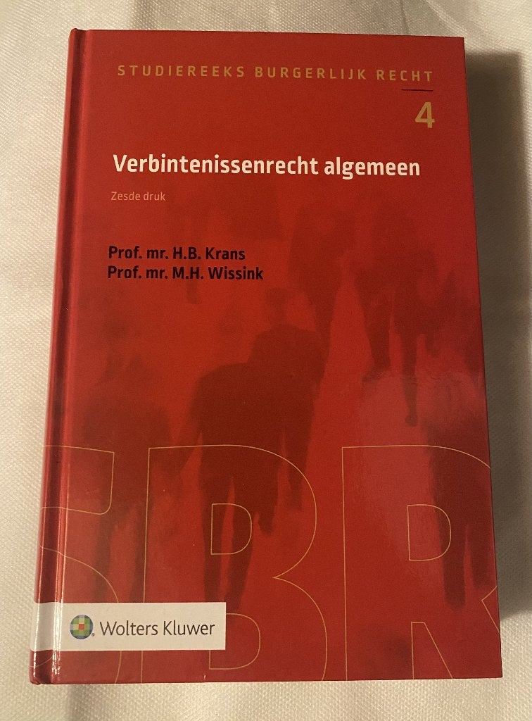 Verbindtenissenrecht algemeen 6e druk, Prof. mr. H.B. Krans, Prof. mr. M.H. Wissink, Zo goed als nieuw, Gamma, HBO