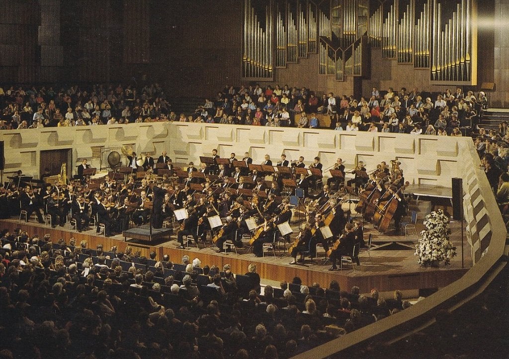 752M Rotterdam de Doelen Concertgebouw interieur, Ophalen of Verzenden, 1960 tot 1980, Gelopen, Zuid-Holland