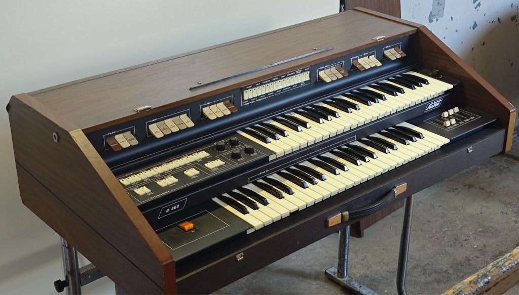 SOLTON B400 vintage portable orgel, zie foto's., Ophalen of Verzenden, Gebruikt, 2 klavieren, Orgel