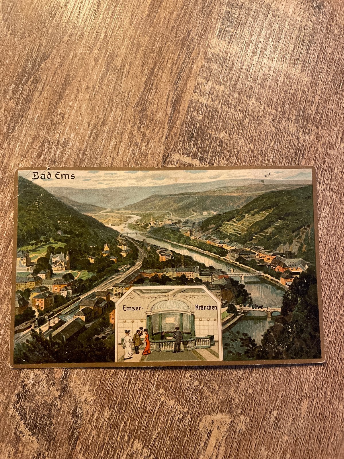 Oude Ansichtkaart Bad Ems - Emser Kränchen (Gelopen), Ophalen of Verzenden, Gelopen, Duitsland
