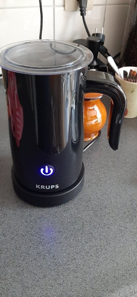 Krups melkopschuimer, Ophalen of Verzenden, Zo goed als nieuw, Elektrische melkopschuimer