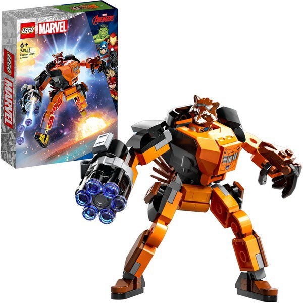 LEGO Marvel Rocket Raccoon Mech (76243), Ophalen of Verzenden, Zo goed als nieuw