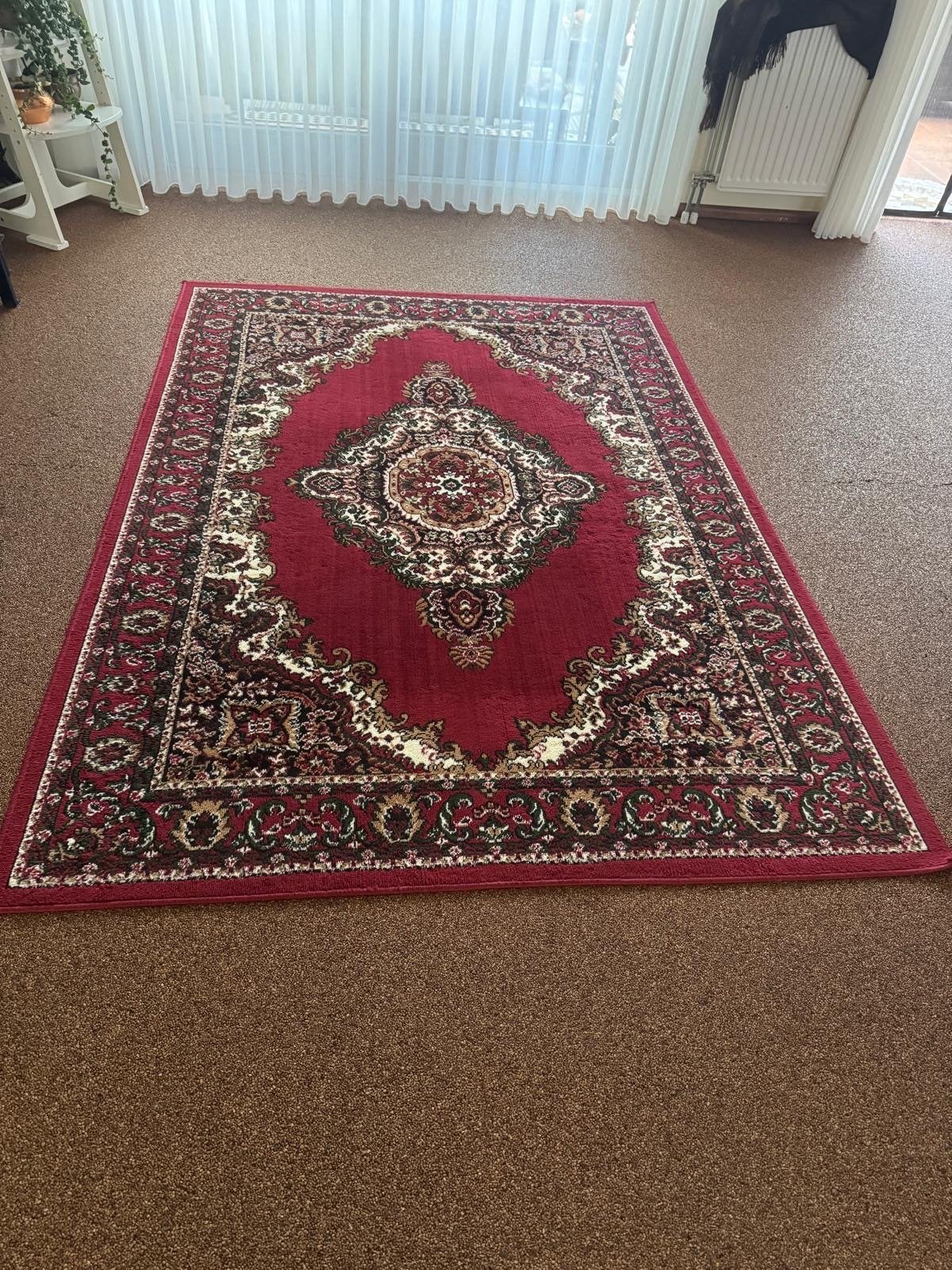 2x Rood Perzisch tapijt 160x230 cm - zo goed als nieuw, Ophalen, 150 tot 200 cm, 200 cm of meer, Zo goed als nieuw