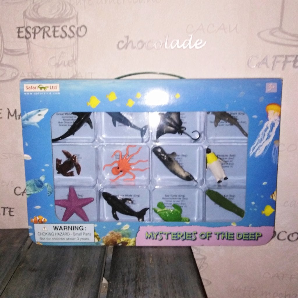 Zeedieren uit de oceaan: Mysteries of the Deep box 12 stuks, Ophalen, Nieuw