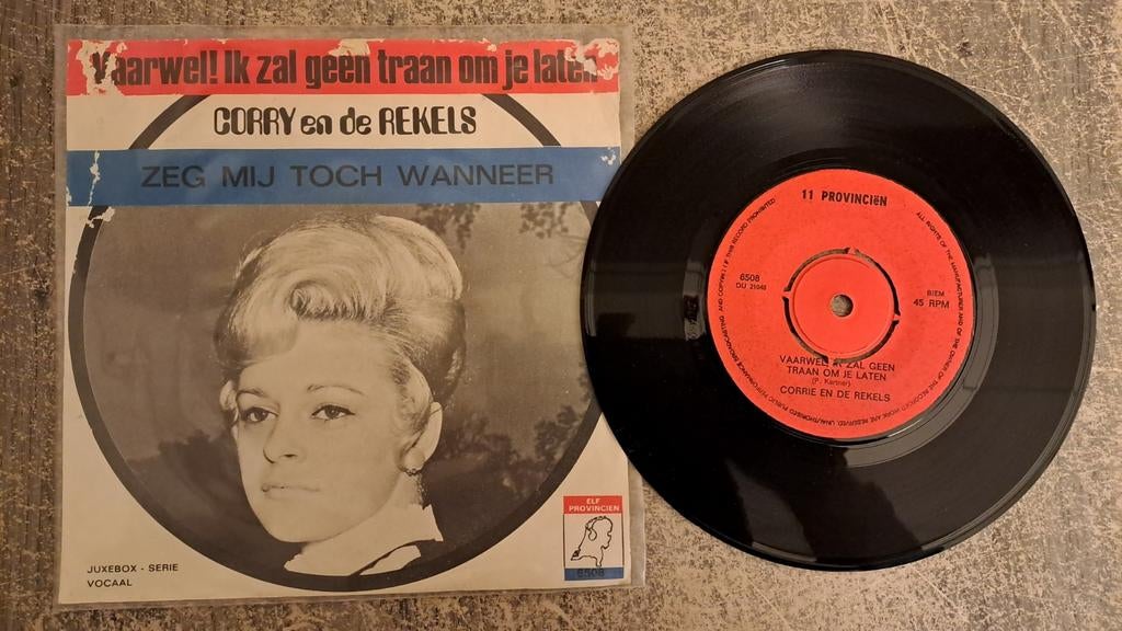 Corry en de rekels  - ik zal geen traan om je laten, Gebruikt, 7 inch, Single, Nederlandstalig