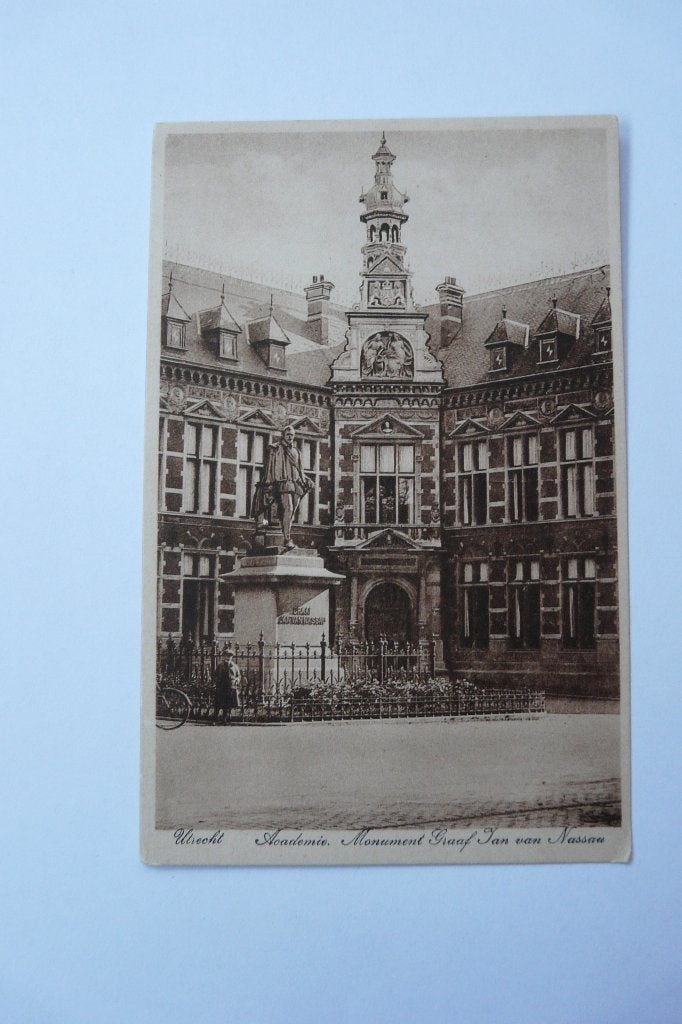 Academie Monument Graaf van Nassau Utrecht, Ophalen of Verzenden, 1940 tot 1960, Ongelopen, Utrecht