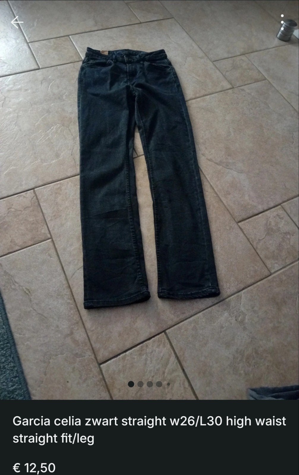 Garcia Celia W26/L30 Straight Fit High Waist Jeans W26/L30, Zwart, Ophalen of Verzenden, Zo goed als nieuw, W27 (confectie 34) of kleiner