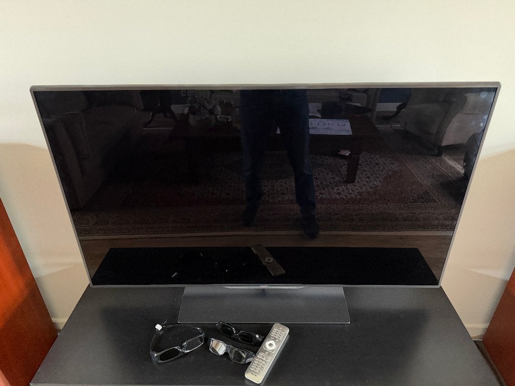 3D 55'inch LED TV Philips 55PFLl8007 + 3 3D brillen, Audio, Tv en Foto, Ophalen, Philips, 50 Hz, 100 cm of meer