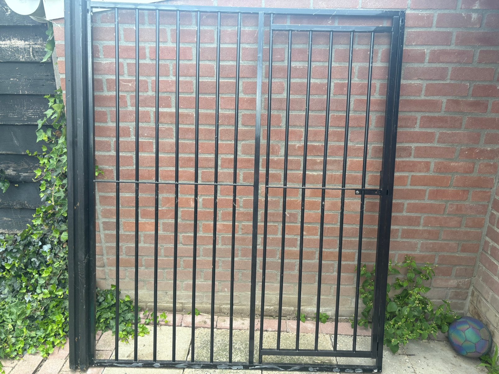 Kennel panelen met deur zwart per stuk, Ophalen, Gebruikt, IJzer, Overige typen