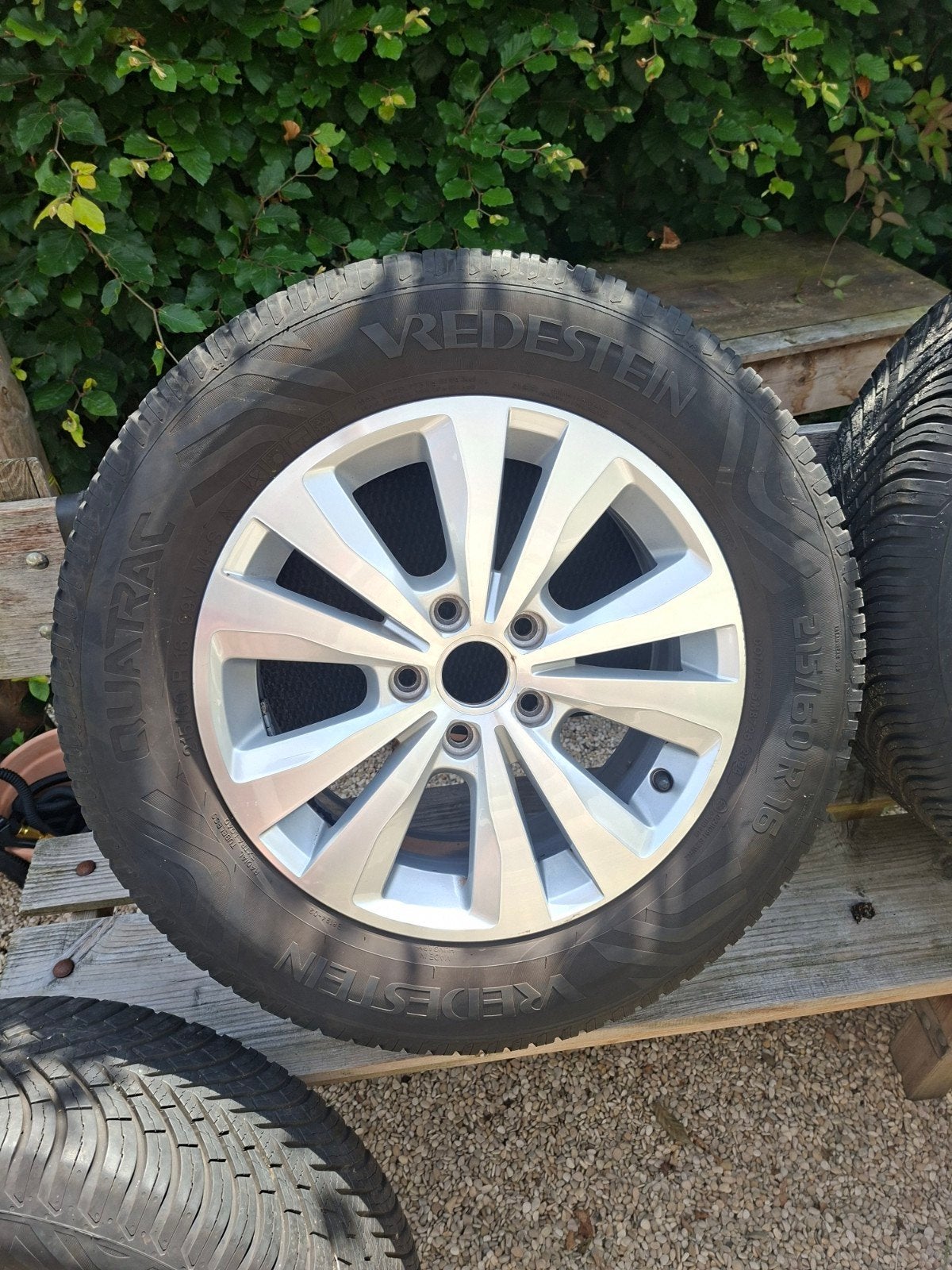 Vredestein Quatrac All Season banden op VWvelgen 215/60 R16, Ophalen, 16 inch, Banden en Velgen, All Season