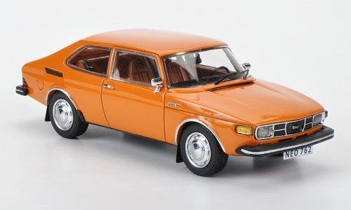 Neo . Saab 99 . Combi . Coupe.gl oranje schaal 1:43 resin., Ophalen of Verzenden, Nieuw, Auto, Overige merken