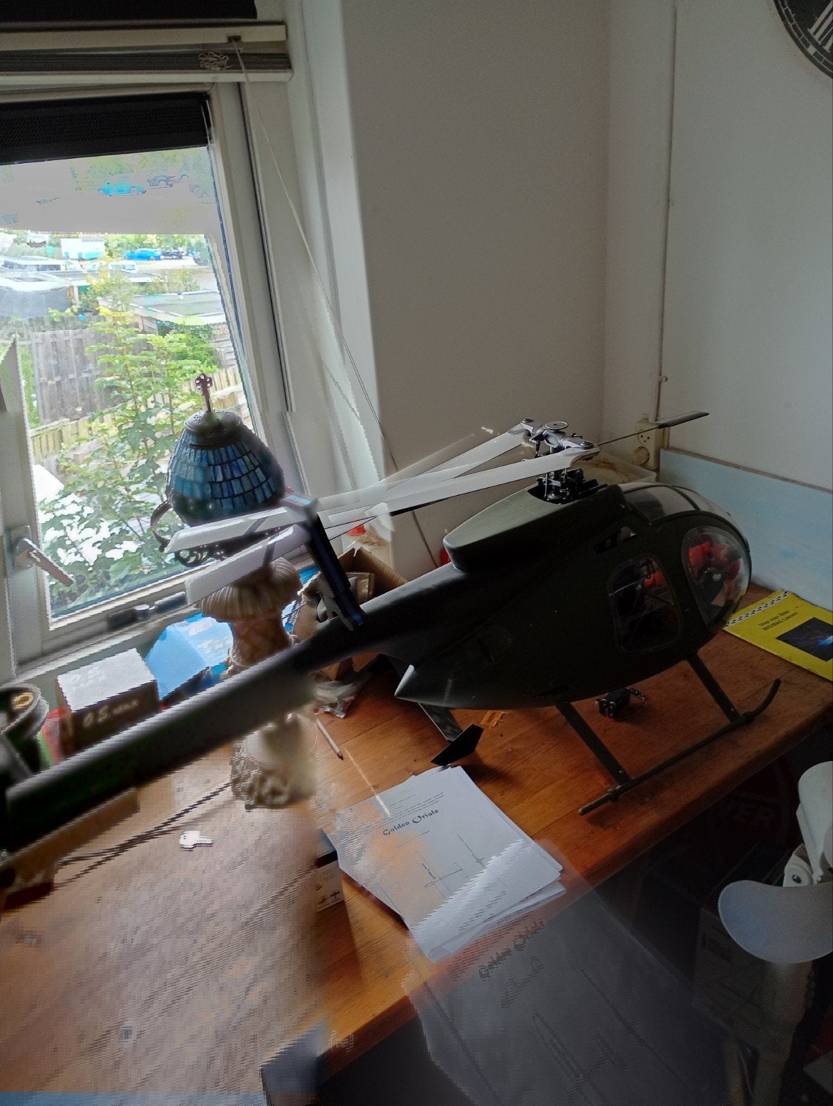 Grote Huey helikopter compleet. 1.60m lang., Ophalen of Verzenden, Gebruikt, Overige typen, Helikopter