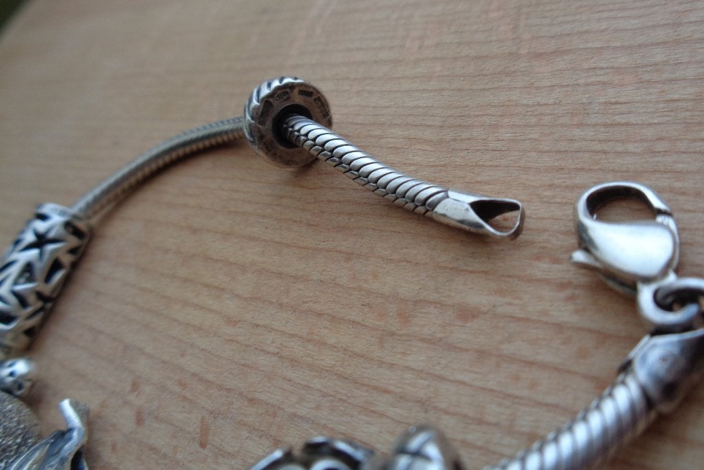 zilveren TEDORA armband met tedora bedels [785], Verzenden, Zo goed als nieuw, Met bedels of kralen, Zilver