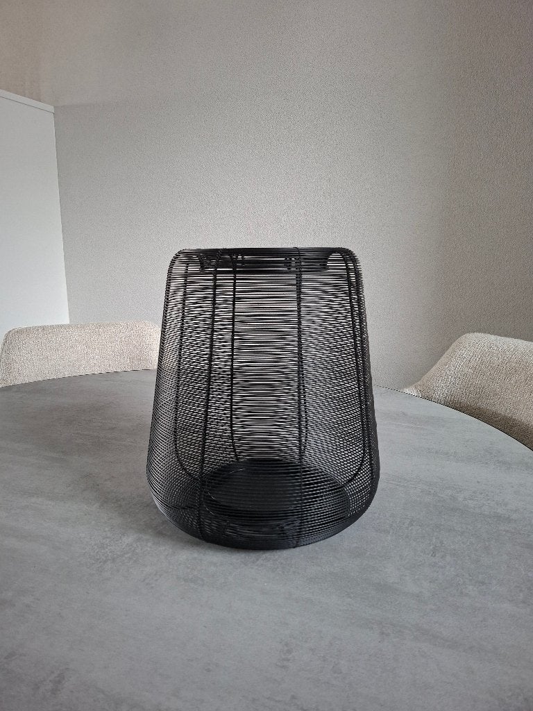 Windlicht, Windlicht, Zwart, 35 cm, Ophalen of Verzenden