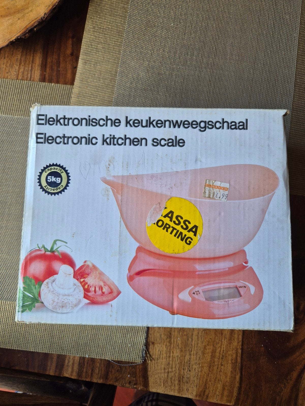 Elektronische Keukenweegschaal - 5kg Capaciteit, Ophalen of Verzenden, 1 tot 500 gram, Keukenweegschaal, Minder dan 10 kg