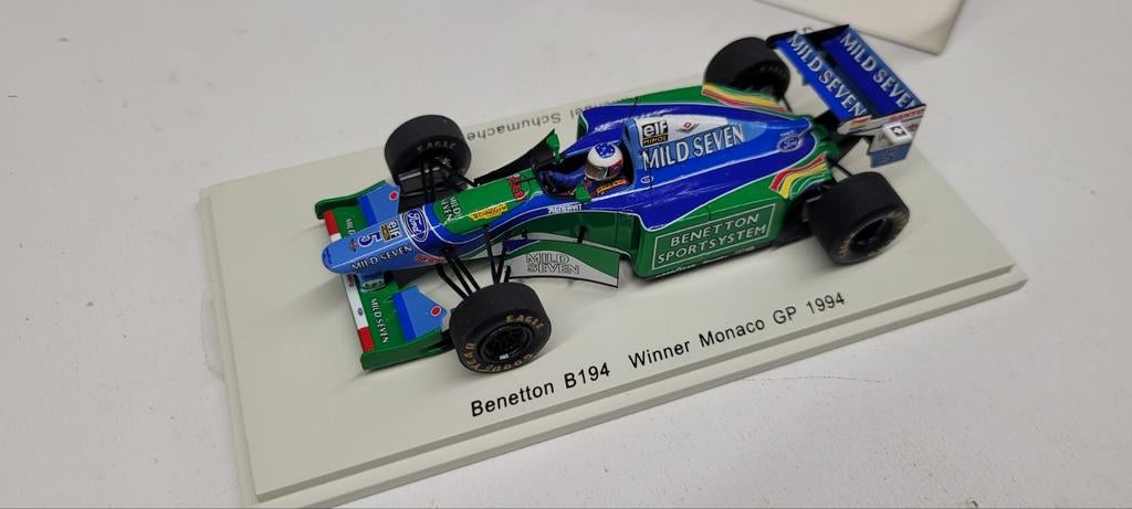 Spark Benetton B194 Monaco GP 1994 M.Schumacher, Ophalen of Verzenden, Zo goed als nieuw, Auto, Overige merken