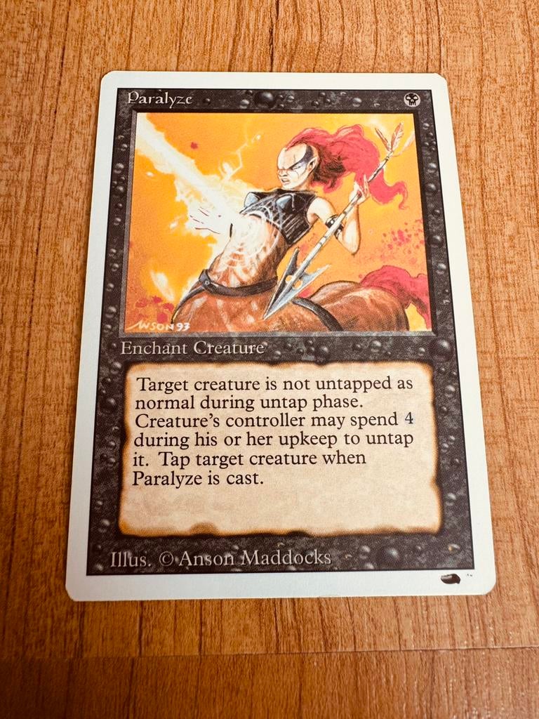 Magic The Gathering Deckmaster | Paralyze, Ophalen, Zo goed als nieuw, Losse kaart