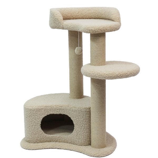 Boony krabpaal luna sand beige 104cm, Dieren en Toebehoren, Ophalen, Nieuw, Krabpaal
