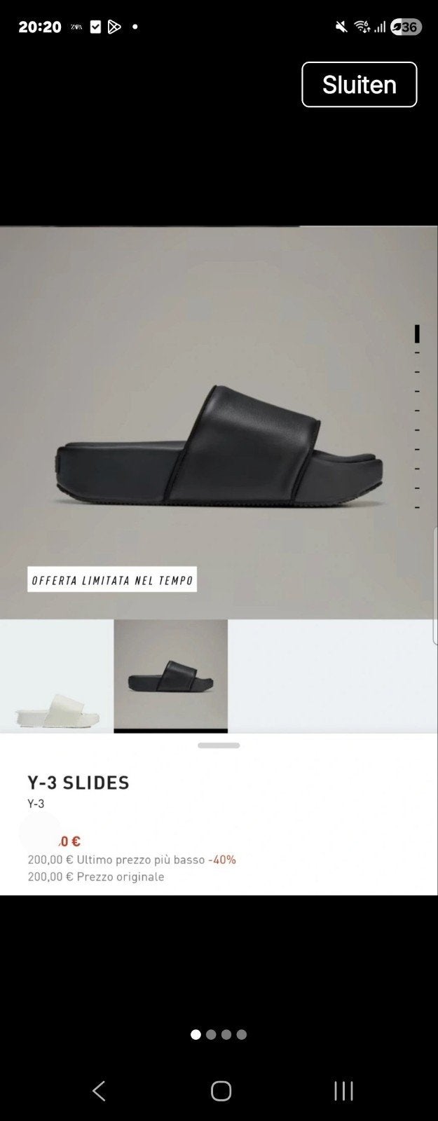 Y3 adidas Yohi Yamamoto slippers slides 43 NIEUW met doos, Ophalen of Verzenden, Nieuw, Overige merken