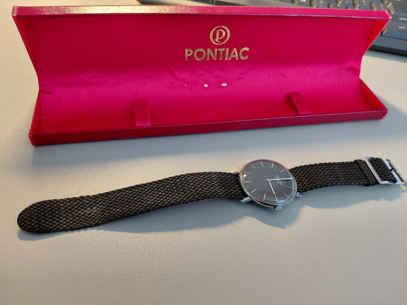 pontiac horloge jaren 60, Ophalen of Verzenden
