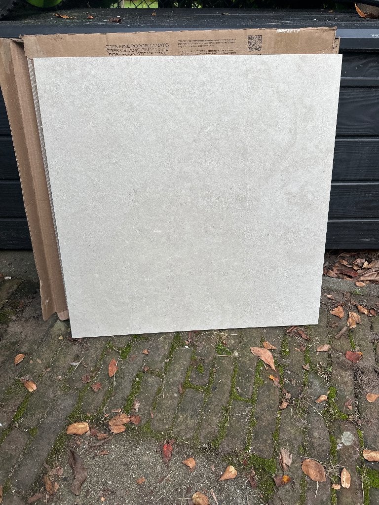 Nereidi Almond Rett Tegels 60x60 (3 dozen), Ophalen, 60 cm of meer, Nieuw, Minder dan 5 m²